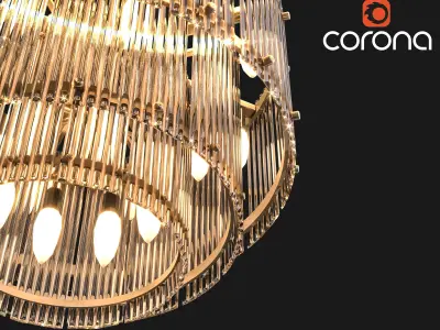 chandelier light 3D model