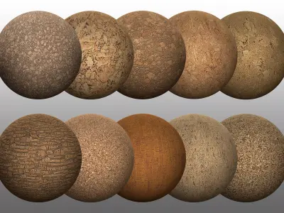 Cork - PBR egg Texture
