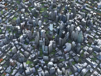 City 99 Low-poly 3D model