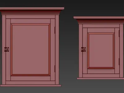 RH CARTWRIGHT MEDICINE CABINET 3D model