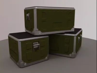 Storage Crates Low-poly 3D model