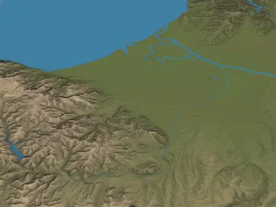 Sapporo Low-poly 3D model