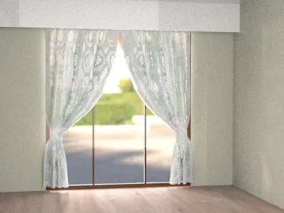 Curtain 3D model 15