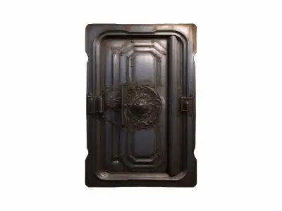 3d Model Office Building Security Access Metal Door 3D model
