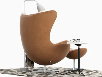  Egg lounge chair  3D model
