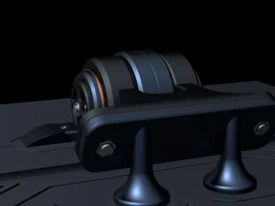 SciFi Hinge 3D model