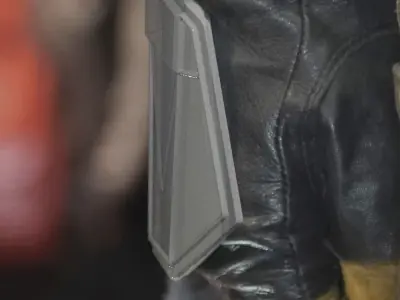 Mandalorian Inspired Hand Guard Plate - stl 3D Print Model 3D print model