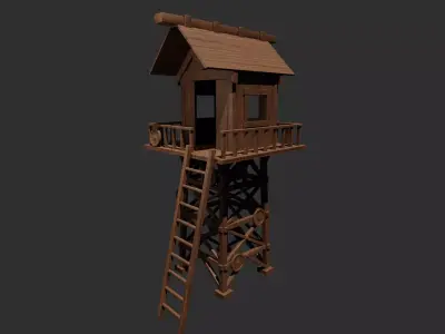 watch tower 3D model