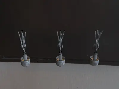 Globe light bulb 3D model