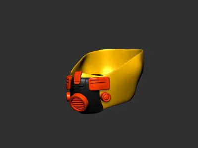 helmet high poly sculpt 3d printable  3D model 91