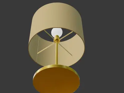 Bedside Lamp Vela P2 Low-poly 3D model
