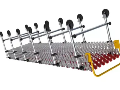 Folding Telescopic Roller 3D model