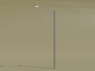 Street Lamp Free 3D model 10