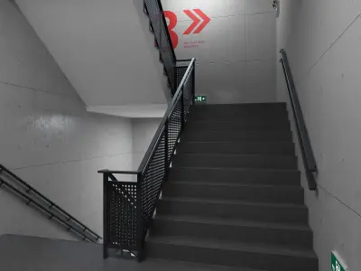 Emergency stairs 3D model