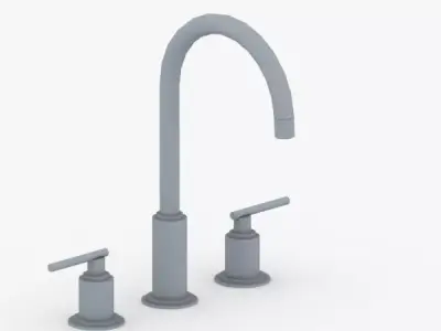 1651 - Water Tap Low-poly 3D model