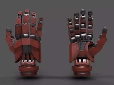 VR Hands - Robot Hand Low-poly 3D model