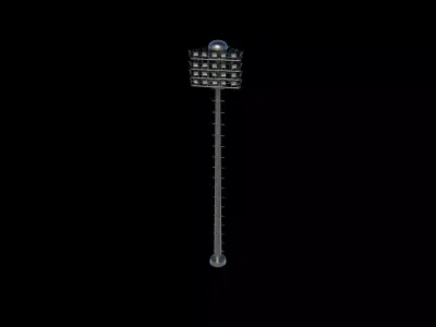 High mast lighting tower 3D model