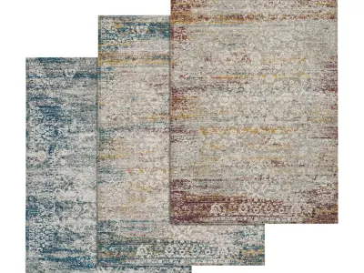 Rug Set 9 ft x ft area 3D model
