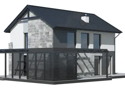 Cottage 015 3D model