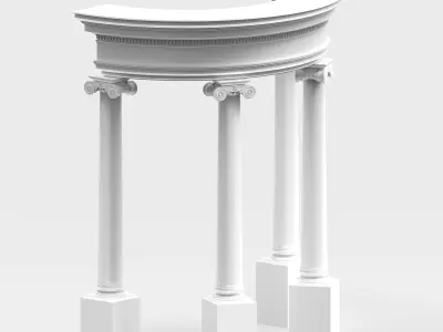 Neoclassical Circular Pavilion   3D print model