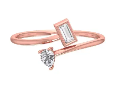 Women Light Weight Band Ring 3D print model 17