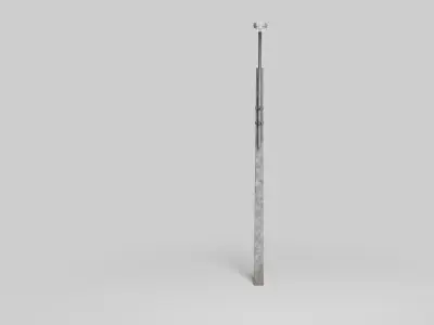 Concrete street lamp Low-poly 3D model purchase