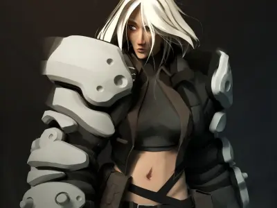 Nach Armored Arms 3D model