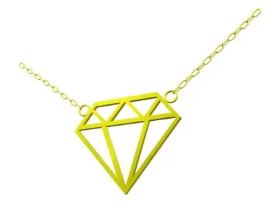 Diamond Pendant 3D model