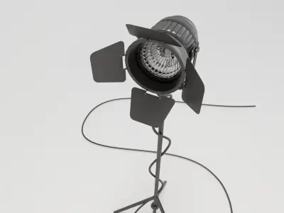 professional studio light Low-poly 3D model