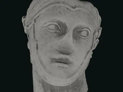 Seleukos Bust Low-poly 3D model