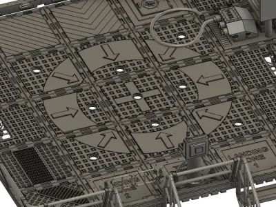 MODULAR CATWALK - LANDING ZONE SET 3D print model