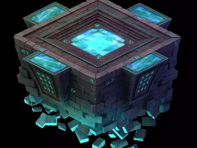 Titan Temple - Central Platform 02 3D model