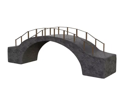 Bridge Asset Low-poly 3D model