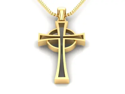 Light Gold Cross New Design  CP 8 3D print model