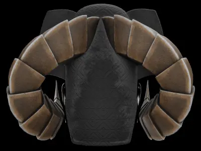 Pharaoh Hat - SciFi Character Design Low-poly 3D model Low-poly 3D model