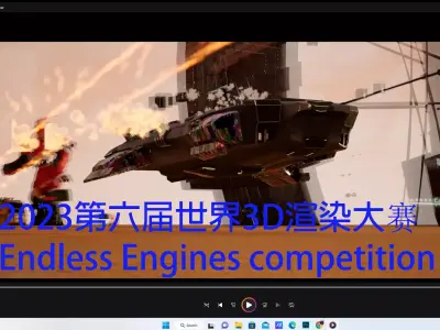 BLENDER and UE5 sci fi spaceship war environment files Low-poly 3D model