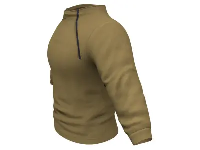 Men Long Sleeves Tactical Sweater Low-poly 3D model