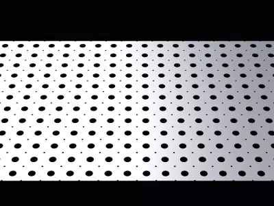 Perforated panel with 13 percent opening 25O141 3D model