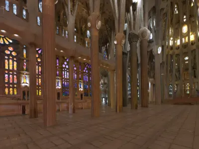  Sagrada Familia Interior 