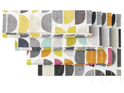 Roman Curtains 142 Fryetts LUNA Moon Shape 3D model