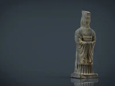 Terracota Soldier 2 Low-poly 3D model
