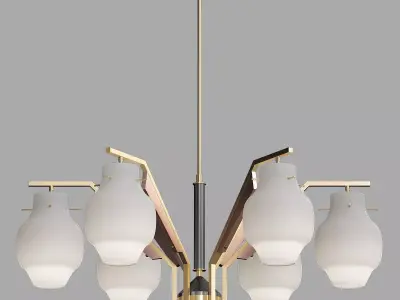 Stilnovo Style Chandelier Low-poly 3D model