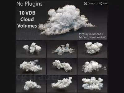 clouds - 3D Volumetric cloud 3D model