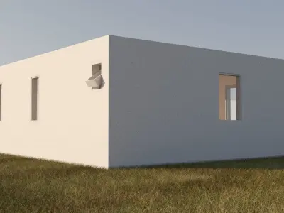 Modern Apartment Exterior and Interior 3D model