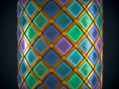 Persian Mirror material - VOL 06 - Maps - SBsar Texture