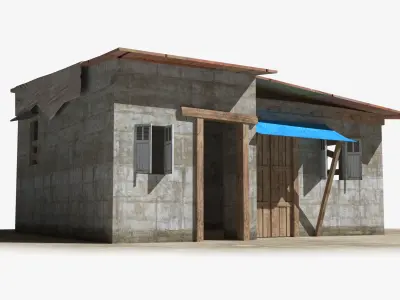 Slum x20 Low-poly 3D model