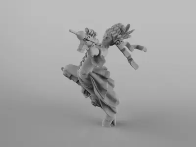 Lady Evelina - Female Gang Leader 3D print model