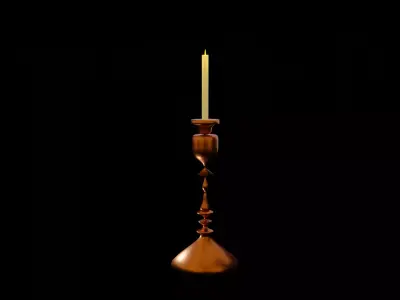 Candle Free 3D model shop