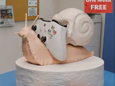 SkullSnail Controller Stand 3D print model