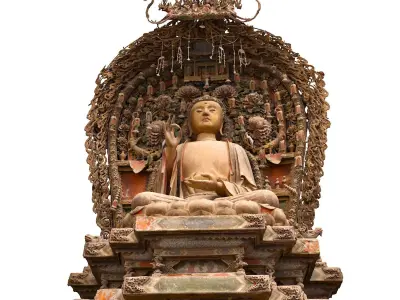 Deity Statue Sculpture15 3D model